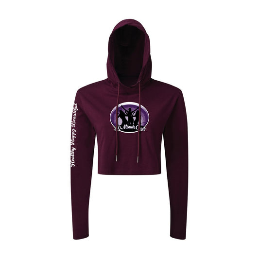 Cropped Long Sleeve Tee with Hood
