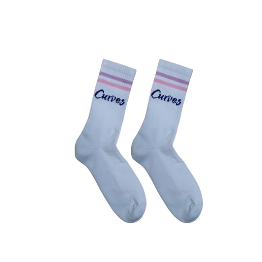 (1a) Curves Crew Socks - 1 pair
